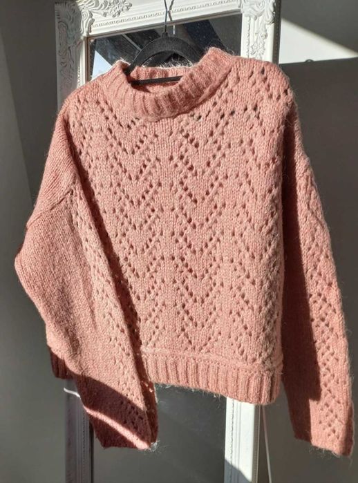Camisola de malha rendada Mango