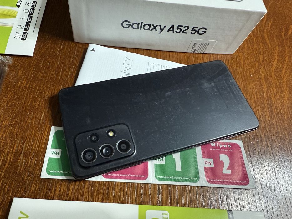 Telefon Smartfon Samsung A52 5G Zestaw Pudelko Ladowarka Kabel Usb C