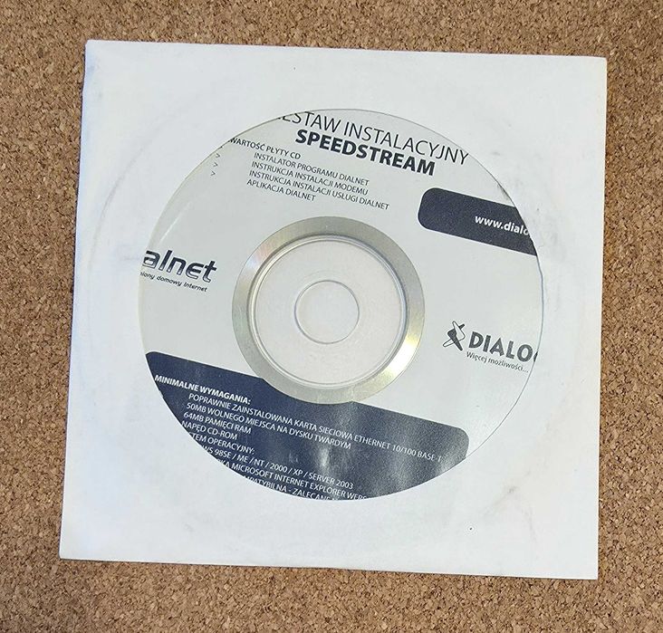 Płyta CD Dialog Dialnet Zestaw Instalacyjny Speedstream Legnica • OLX.pl