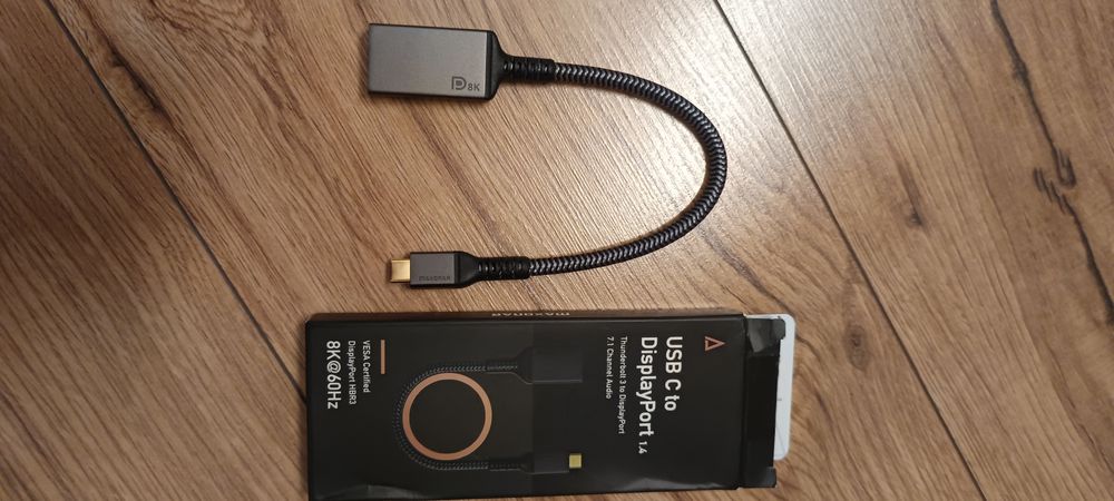Kabel USB-C do DisplayPort 8K 60Hz Maxonar