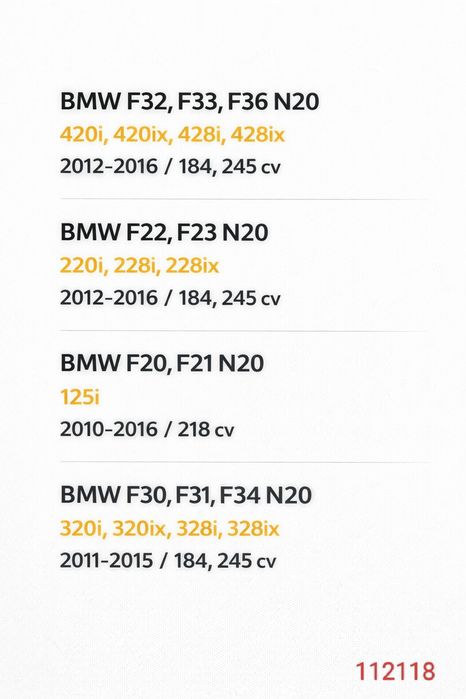 Downpipe bmw n20 420i 220i 320i