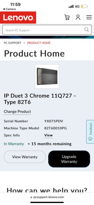IP Duet 3 Chrome 11Q727 - Chromebook Lenovo - Portatil Hibrido