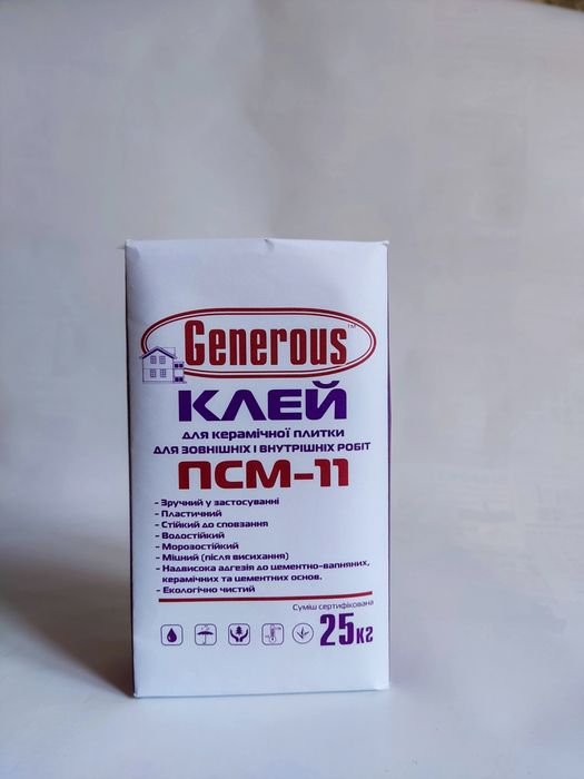 Клей для плитки та каменю ПСМ-117 супер пластичний клей