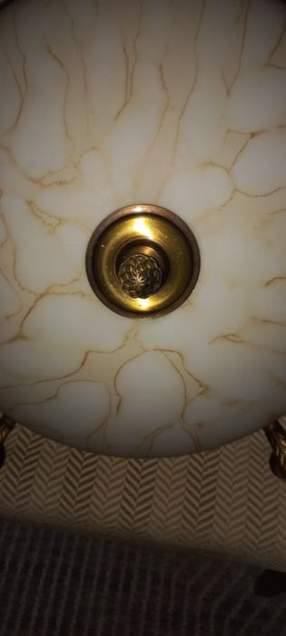 Candeeiro Branco e Dourado