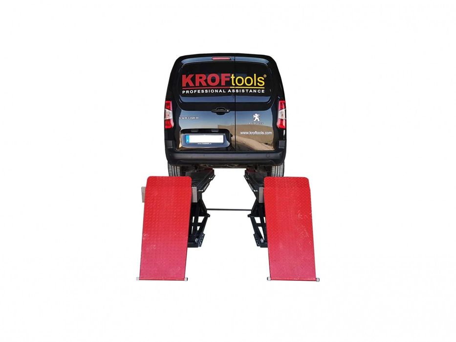 Elevador Auto Dupla Tesoura Baixo Perfil P/ Alinhamento C/LED 3,5T KROFTOOLS JL20