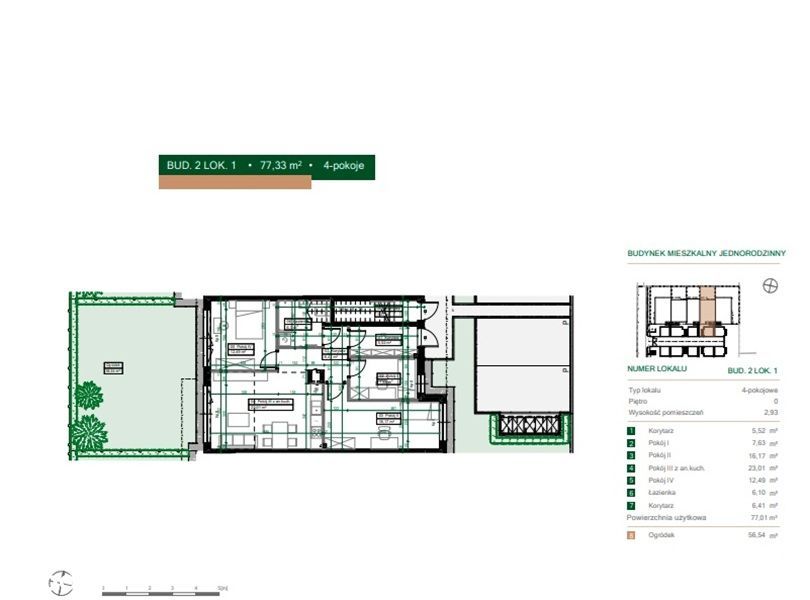 4 pokoje | 77m² | ogród 56 m ² | Standard Premium| Bez prowizji i pcc