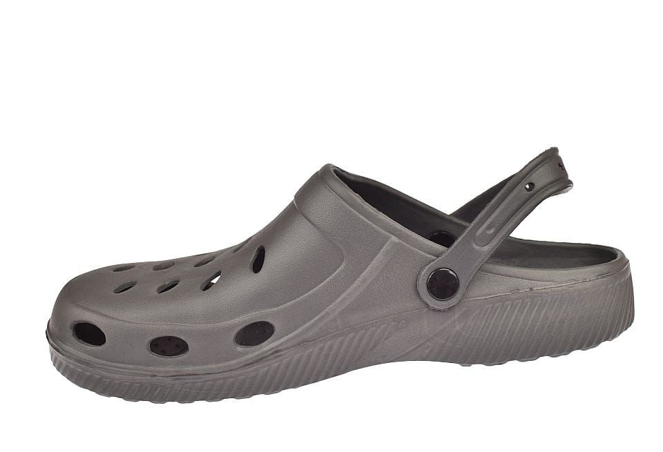 Duże klapki kroksy chodaki męskie z paskiem 8105 GR roz. 48