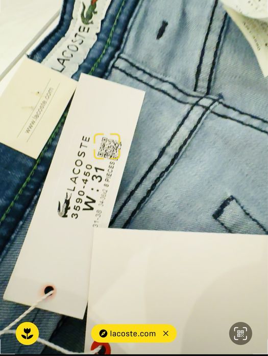 Lacoste spodnie jeansowe męskie