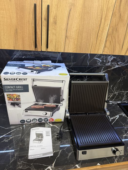 Електричний контактний гриль Silver Crest SKGE 2000 Вт Паніні
