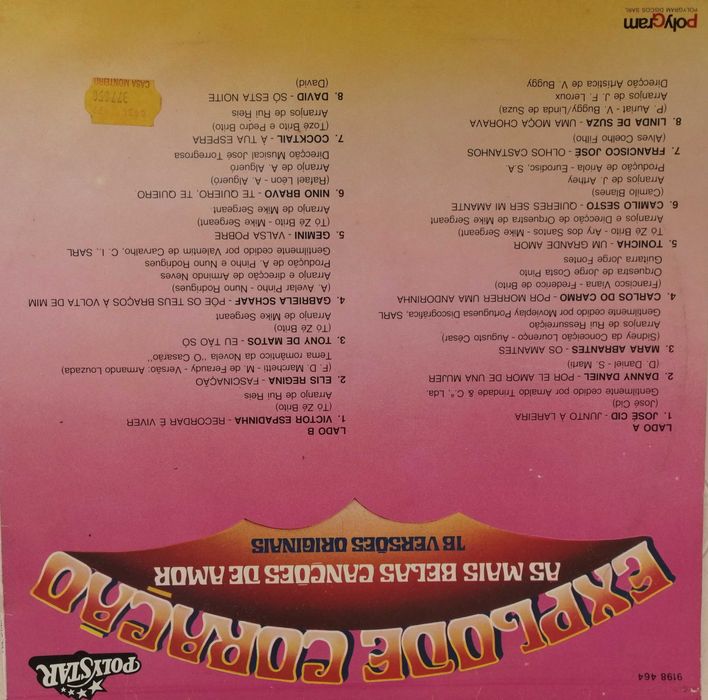 Vinil - Explode Coração - 16 versões Originais