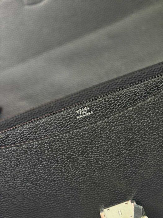 Кожаный портфель Hermes Depeches Briefcase офисная сумка портфель c927
