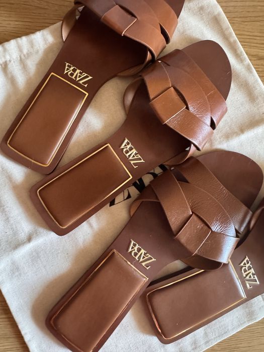 Zara шльопанці жіночі у двоз розмірах 38 та 39