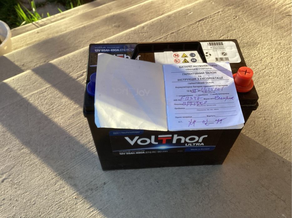 Продам Акумулятор Volthor 55Ah 490A L+ Asia
