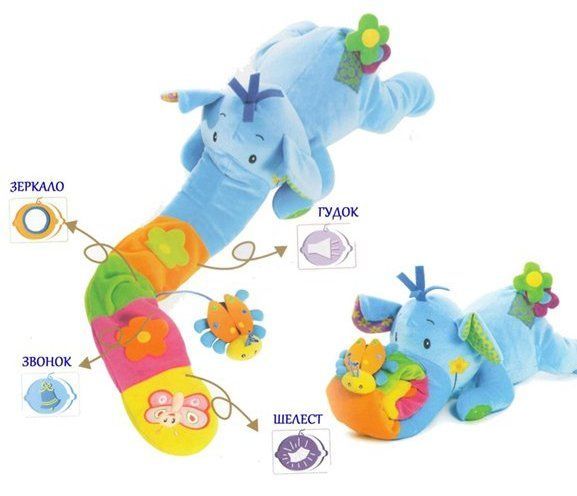 Развивающая игрушка Biba Toys Слоненок Элли Голубой