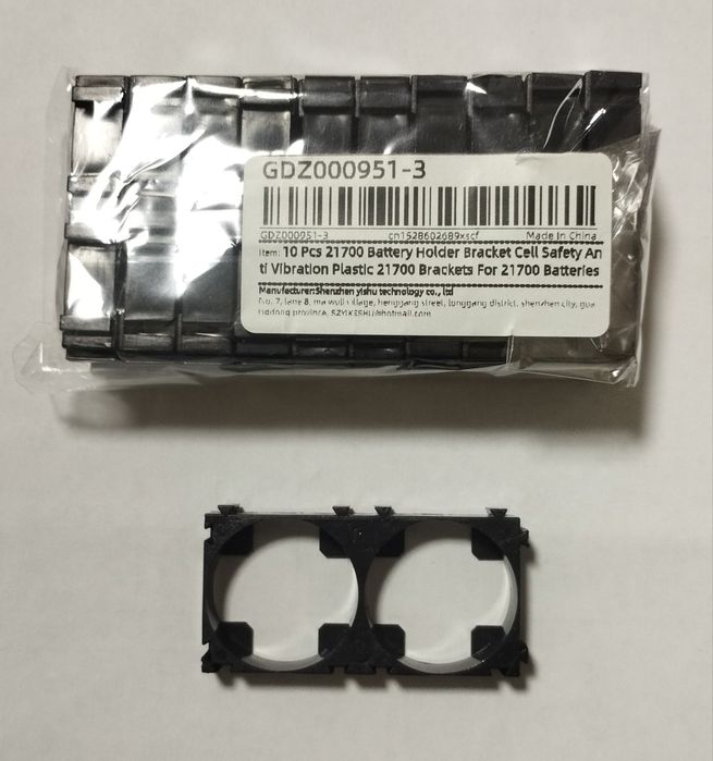 Тримачі (holder) для акумуляторів 21700 / 21650