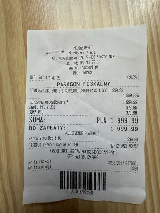 Sprzedam sundbar JBL