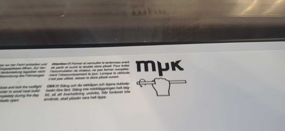Okno dachowe MPK 70x50 Przyczepa kempingowa kamper