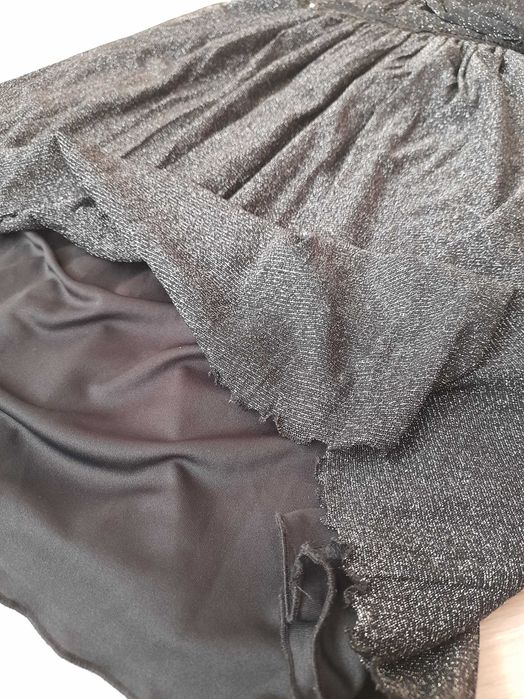 Sukienka czarna brokat cekiny r.S sylwester andrzejki karnawał