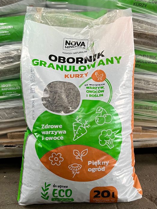 Obornik granulowany kurzy, nawóz naturalny