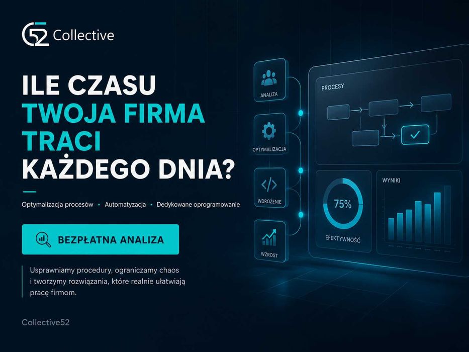 Optymalizacja procesów w firmie | Automatyzacja | Dedykowane oprogramowanie