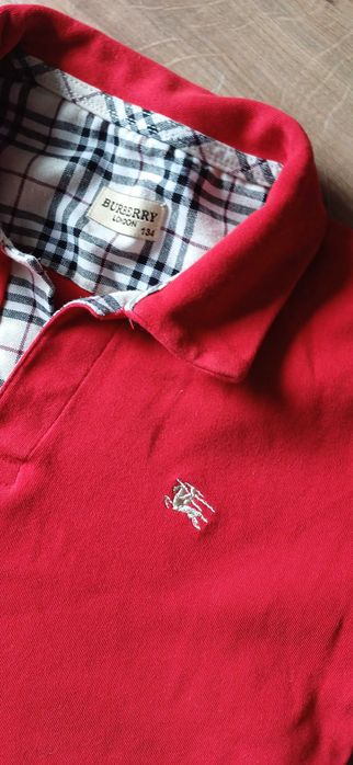 Koszulka polo BRUBERRY LONDON, w rozmiarze 134, Stan idealny, 100%