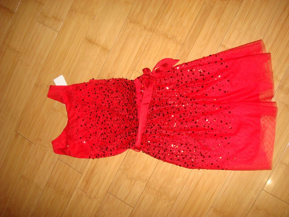 Червоне плаття з пайетками H&M