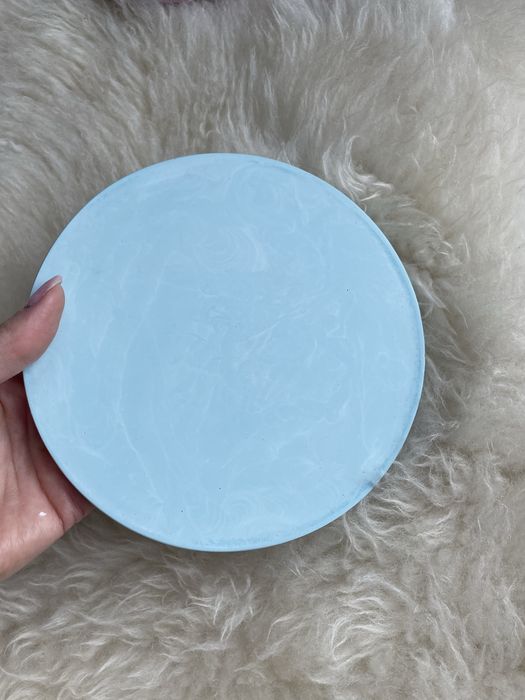 Taca z gipsu polimerowego miętowa 16 cm