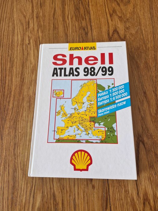 Atlas, mapa samochodowa Shell Euro Atlas 98/99