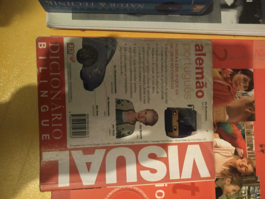 Conjunto de Livros e Dicionários de língua Alemã