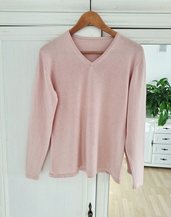 Jedwabno-kaszmirowy sweter