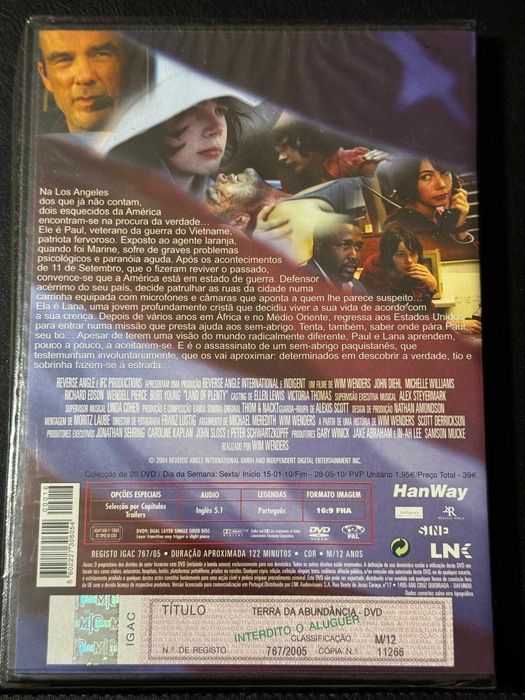 DVD do filme Terra da Abundância [Novo]