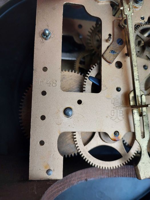 Stary zegar ścienny gabinetowy GB Gustav Becker ładny sprawn film F012