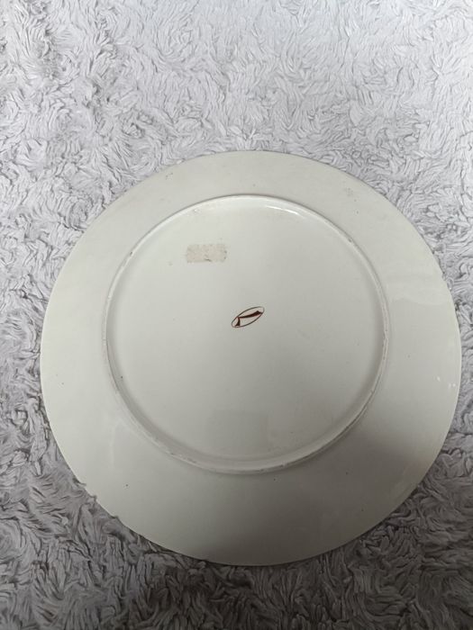 Talerz ceramiczny / piękny zdobiony talarz 25 cm