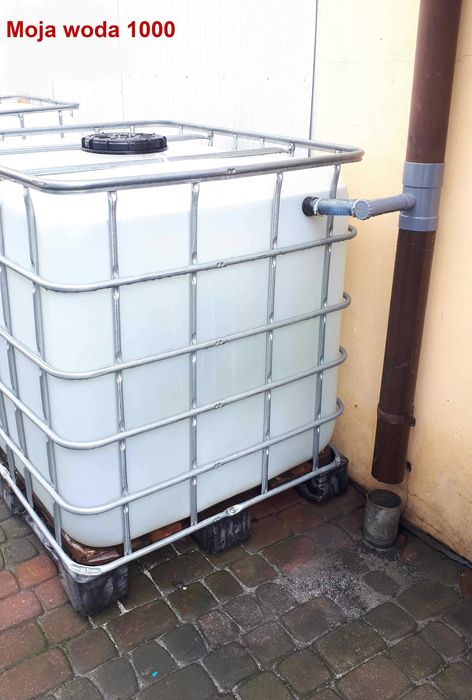 Mauzer 1000 l na wodę deszczową  Zbiornik na deszczówkę 1000l Pojemnik