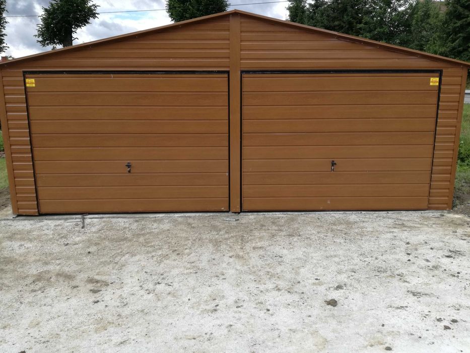 Premium GARAŻ  Złoty dąb  6x5 Dowóz i montaż Profil ocynk
