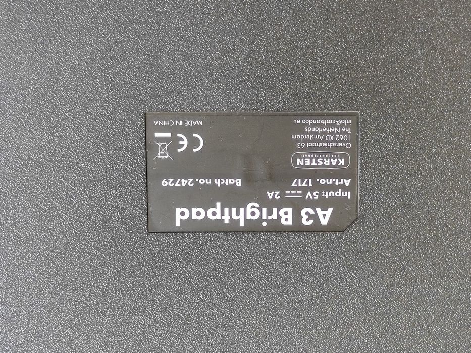 39Podświetlana tablica kreślarska LED A3
