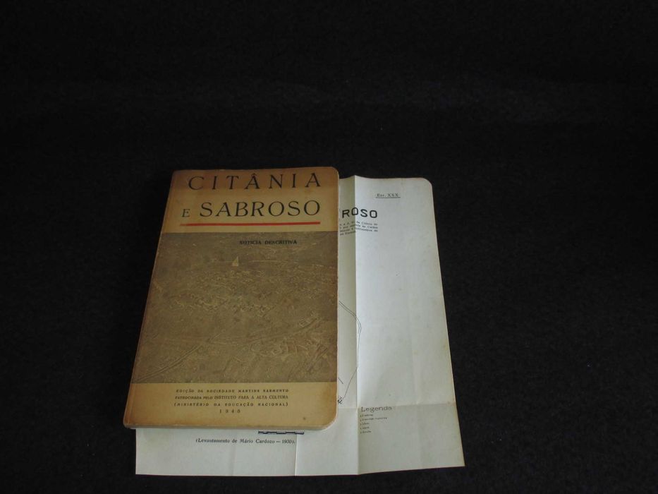 Livro Citânia e Sabroso Notícia Descritiva Mário Cardoso Numerado 1948