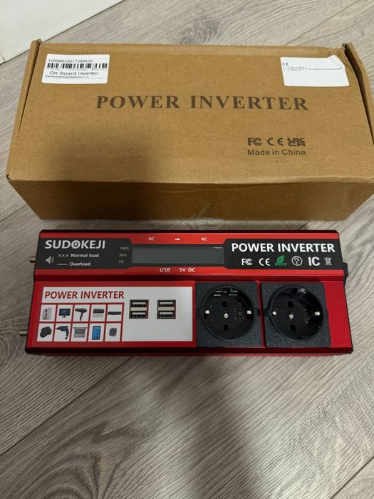 Інвертор 3000W перетворювач напруги 12v 220v инвертор переобразователь