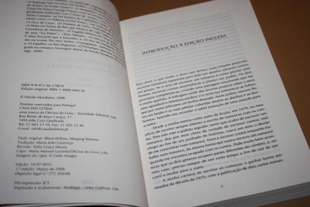 A Rapariga que inventou um sonho//de Haruki Murakami