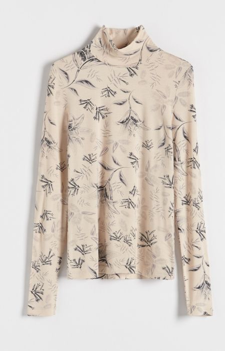 Beżowy kremowy golf Reserved boho