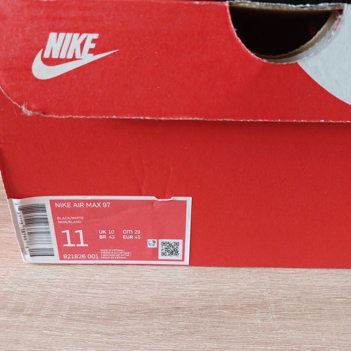 Buty Nike Air max 97 czarne rozm 45