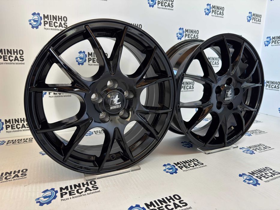 Jantes em 16 (5x100) Preto Brilho