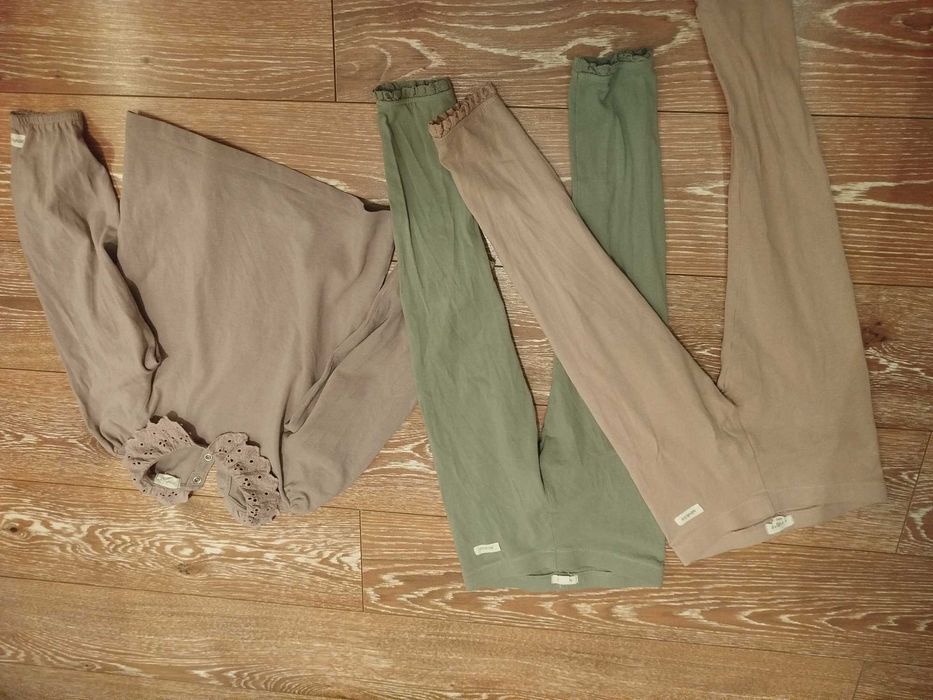 Zestaw newbie 110/116 legginsy i bluzka