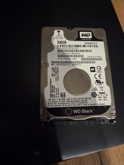 Dysk WD Black 2.5 500gb szybki