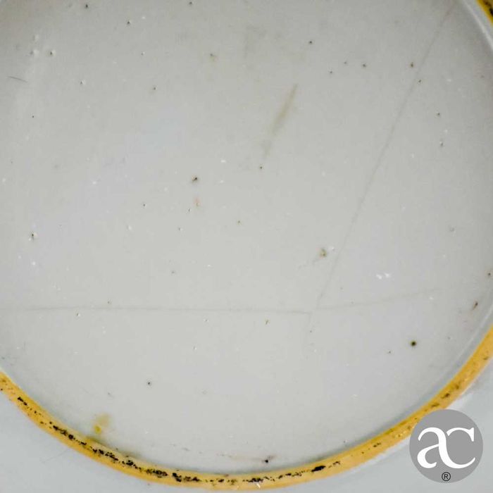 Prato porcelana da China, Pagodes e paisagem, Qianlong, séc. XVIII n2