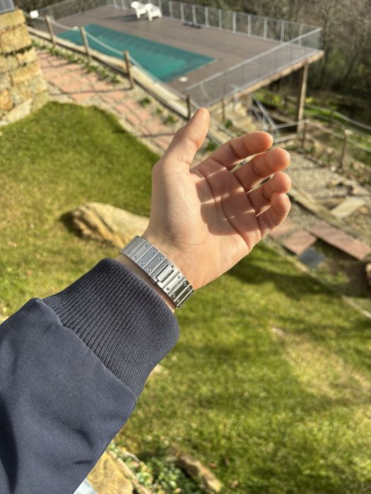 Cartier santos black dial