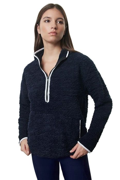 Trendyol damska bluza poliestrowa z zamkiem i kieszenią m 5ea