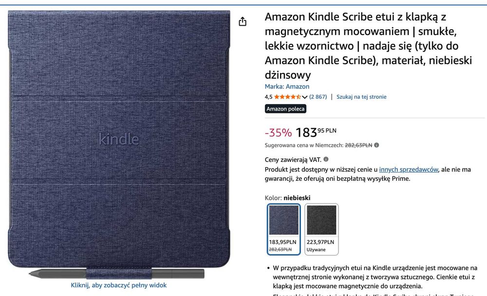 Czytnik e-booków Amazon Kindle Scribe