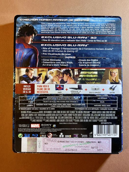 The Amazing Spider-Man Steelbook Blu-ray (3D & 2D)