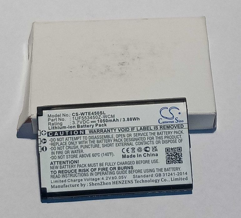 Bateria CS-WTE450SL do Tabletu Bamboo Wacom 1UF553450Z-WCM